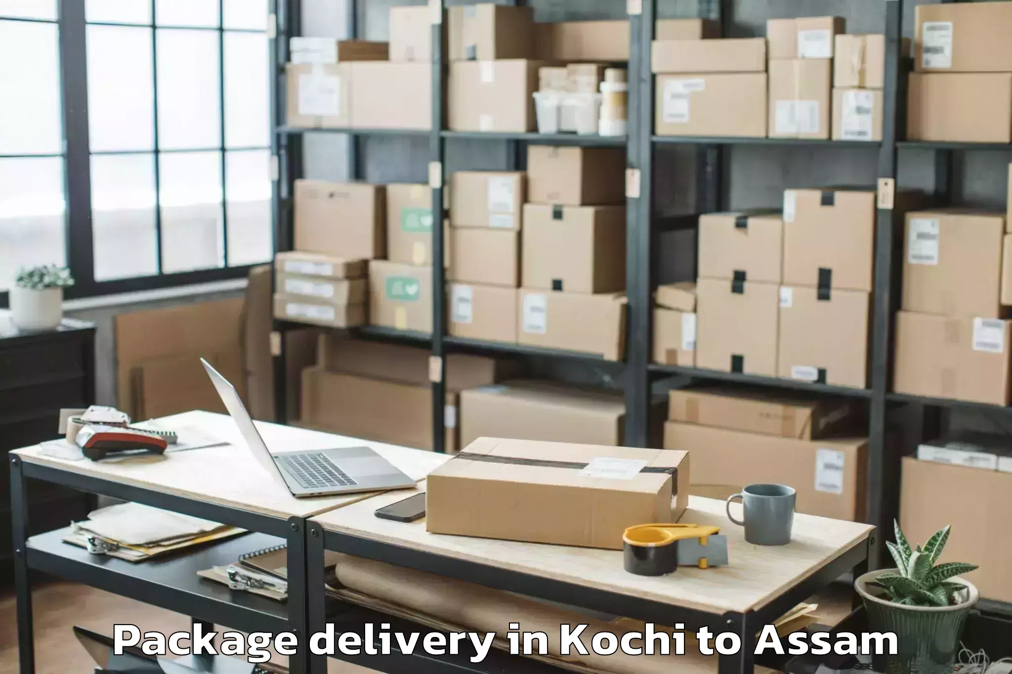 Trusted Kochi to Bodoland University Kokrajhar Package Delivery